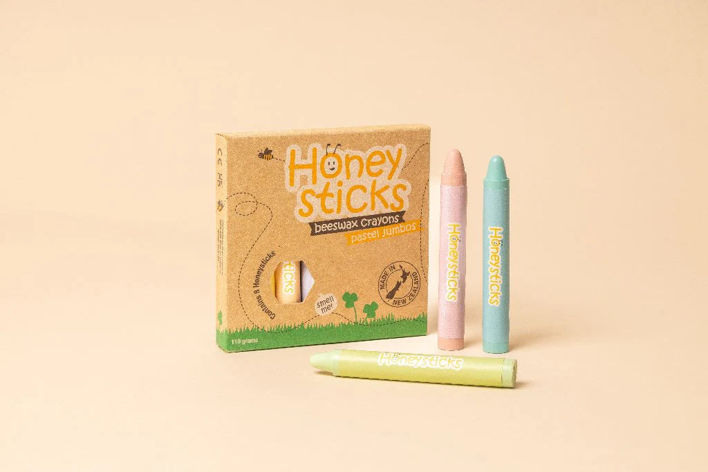Honey Sticks Beeswax Crayons Jumbos (Pastel)