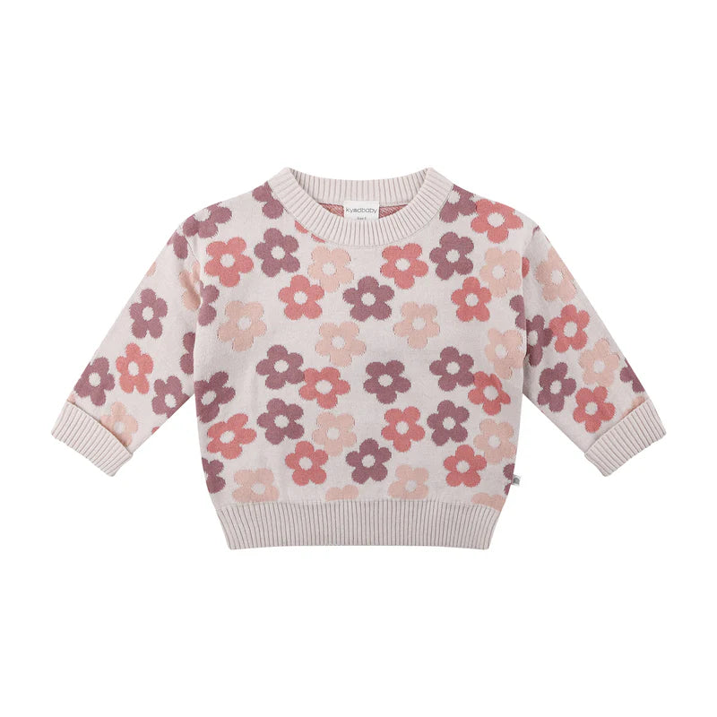 KYND Baby Jacquard Knit Jumper (Blooming) - Girls