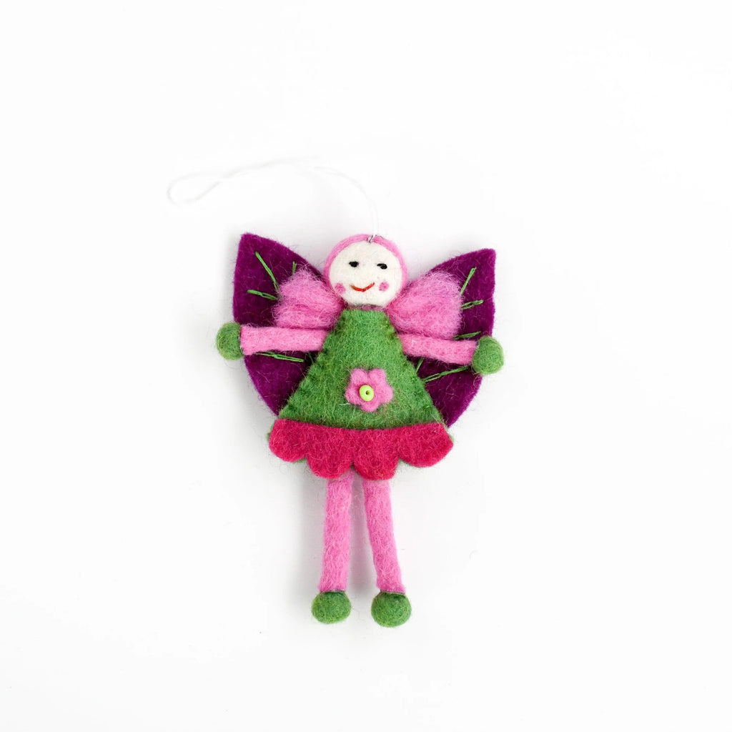 Tara Treasures Felt Leaf Fairy (Pink Hair)