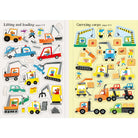 Usborne Little First Stickers Book (Diggers & Cranes)