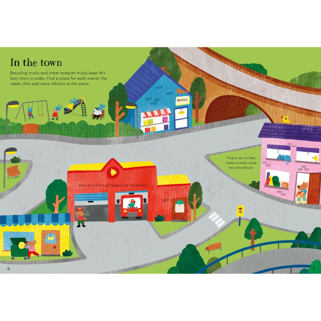 Usborne Little First Stickers Book (Tractors & Trucks)