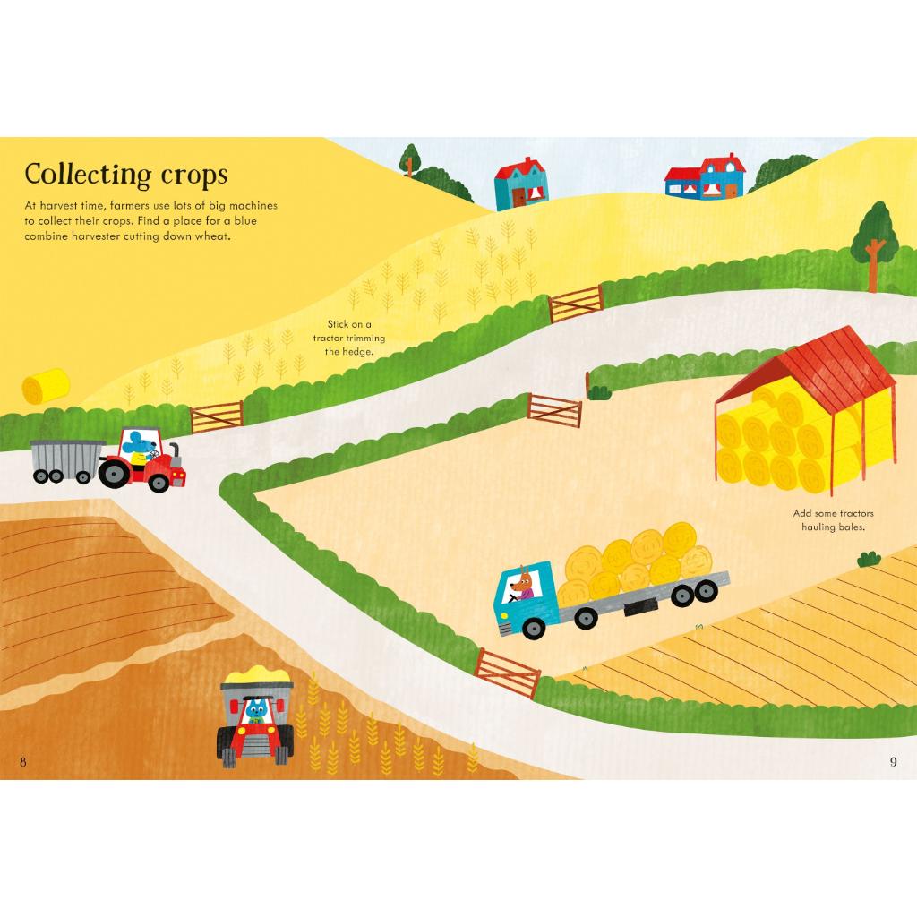 Usborne Little First Stickers Book (Tractors & Trucks)