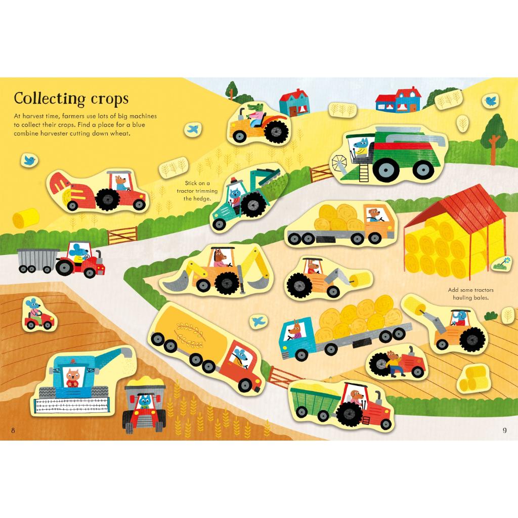 Usborne Little First Stickers Book (Tractors & Trucks)