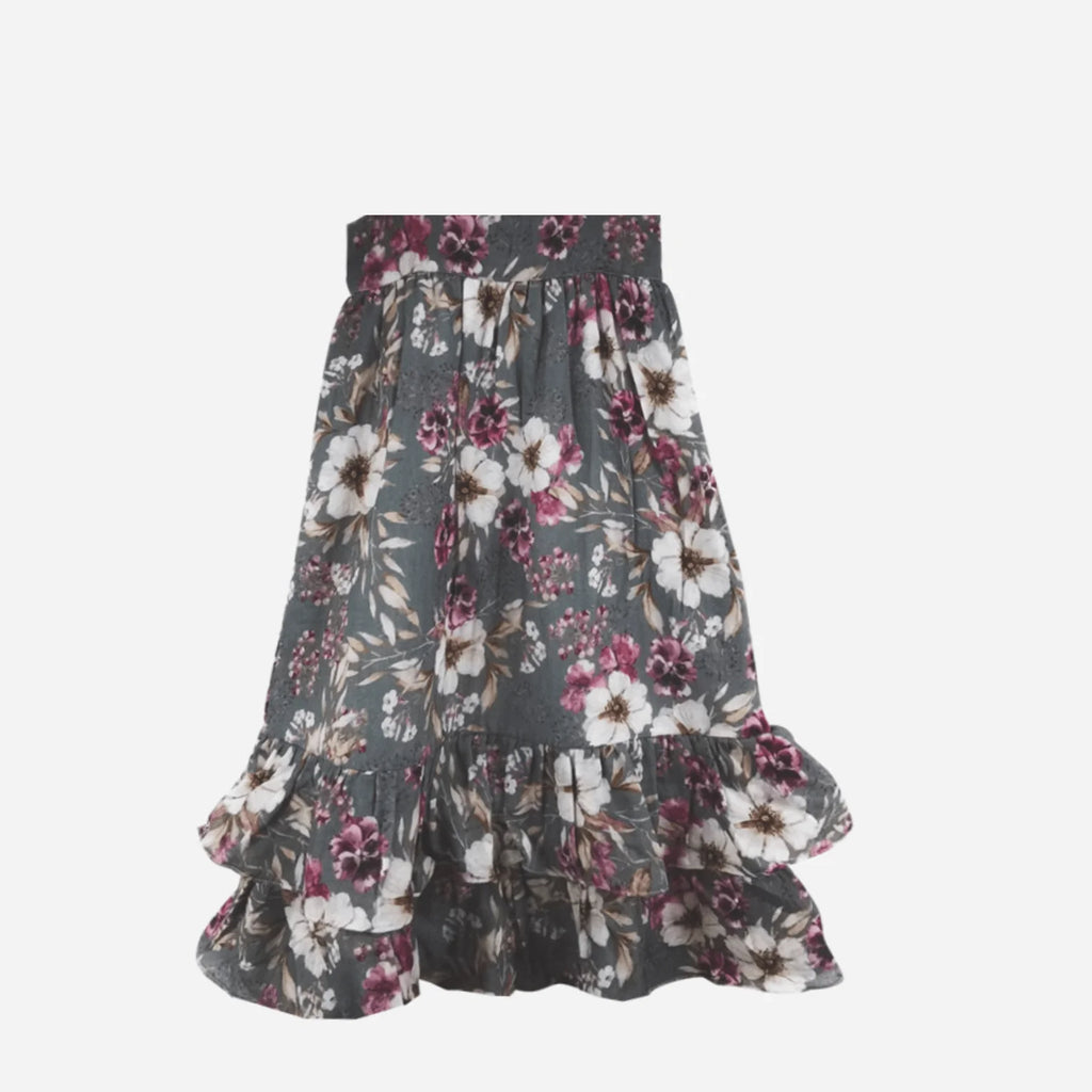 Love Henry Maxi Skirt (Midnight Floral)