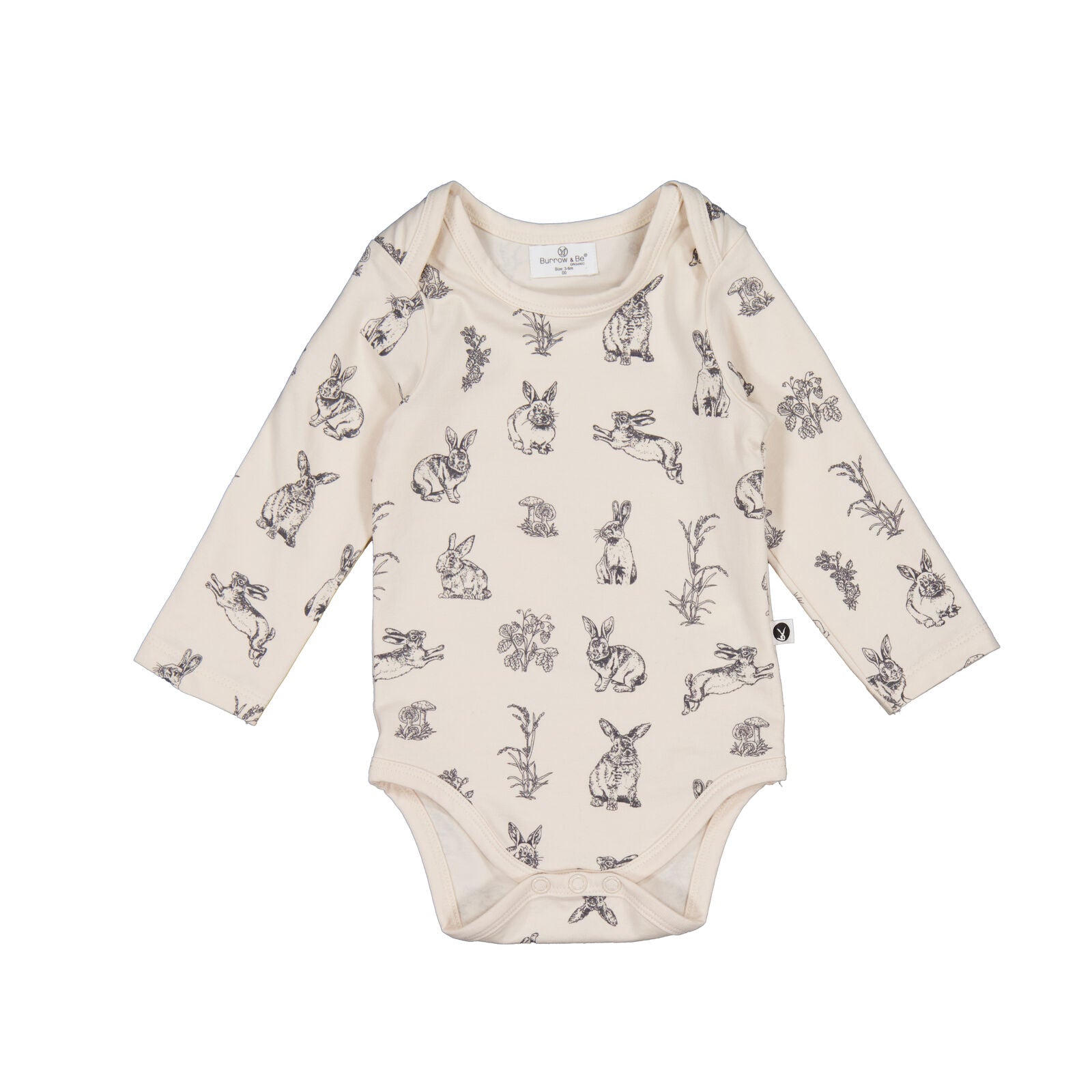 B&B L/S Bodysuit (Almond Burrowers)