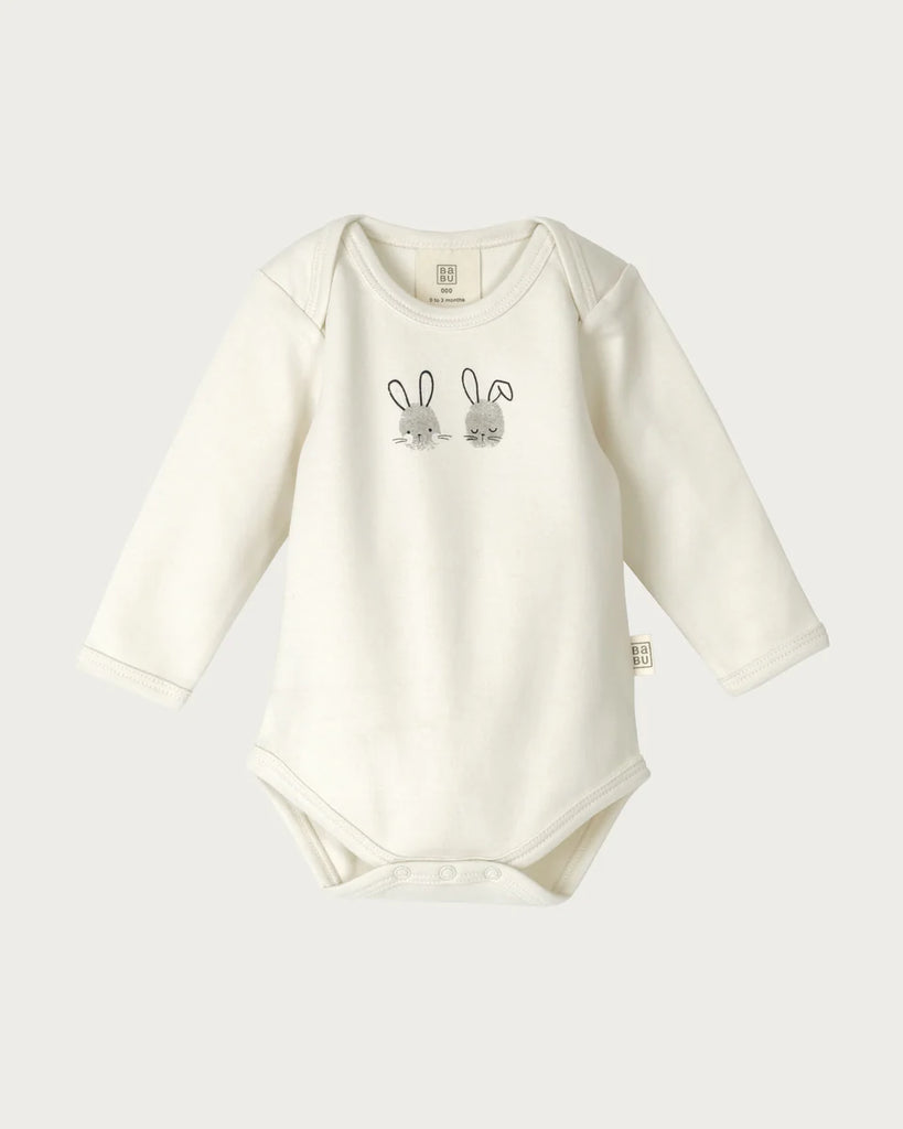 Babu Organic Cotton L/S Bodysuit (Bunnies)