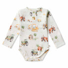 Snuggle Hunny Kids L/S Organic Bodysuit (Diggers & Tractors)