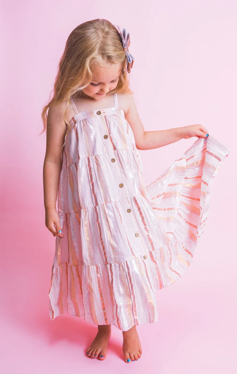 Yo Baby Stripe Dress (Soft Pink)