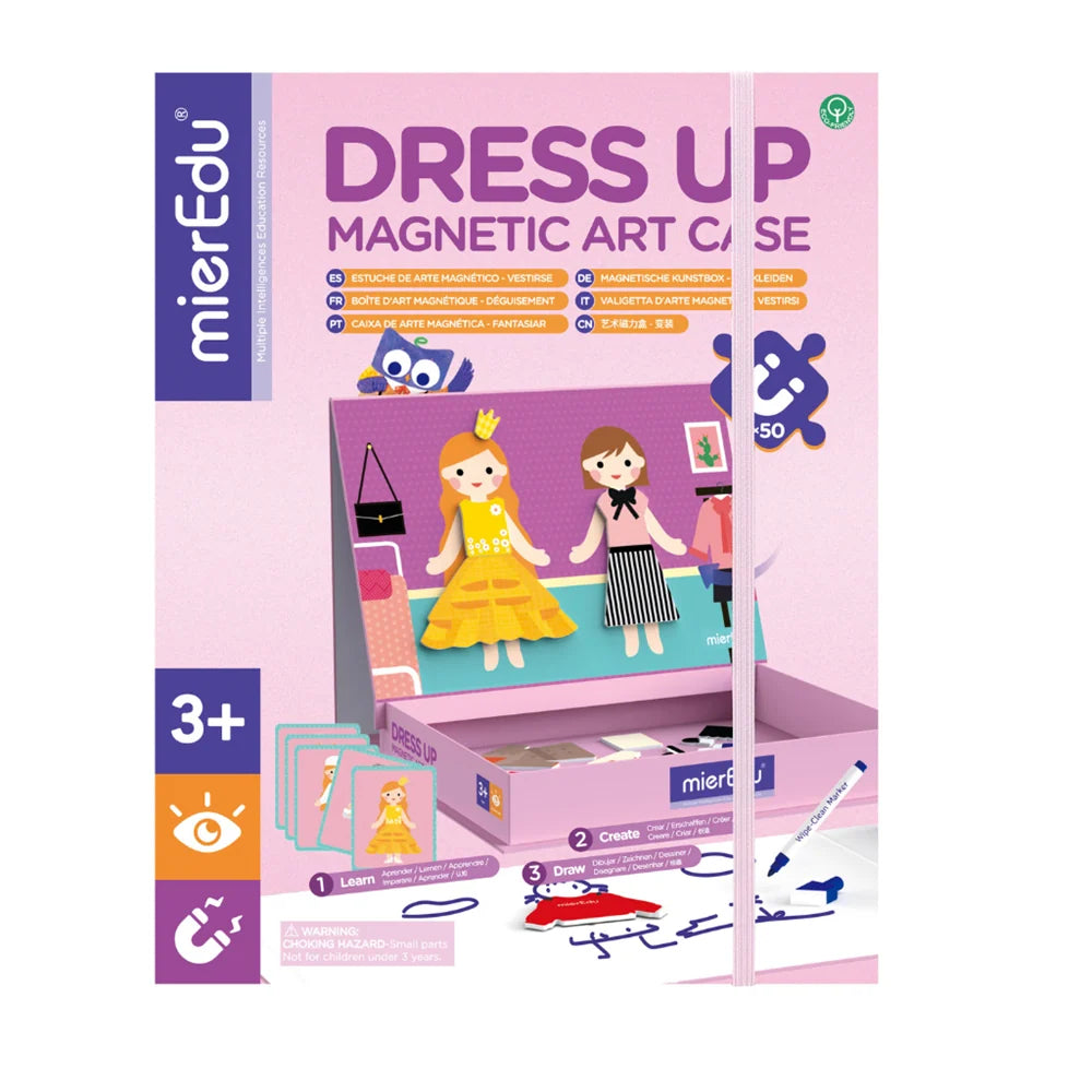 Mier Edu Magnetic Art Case (Dress Up)
