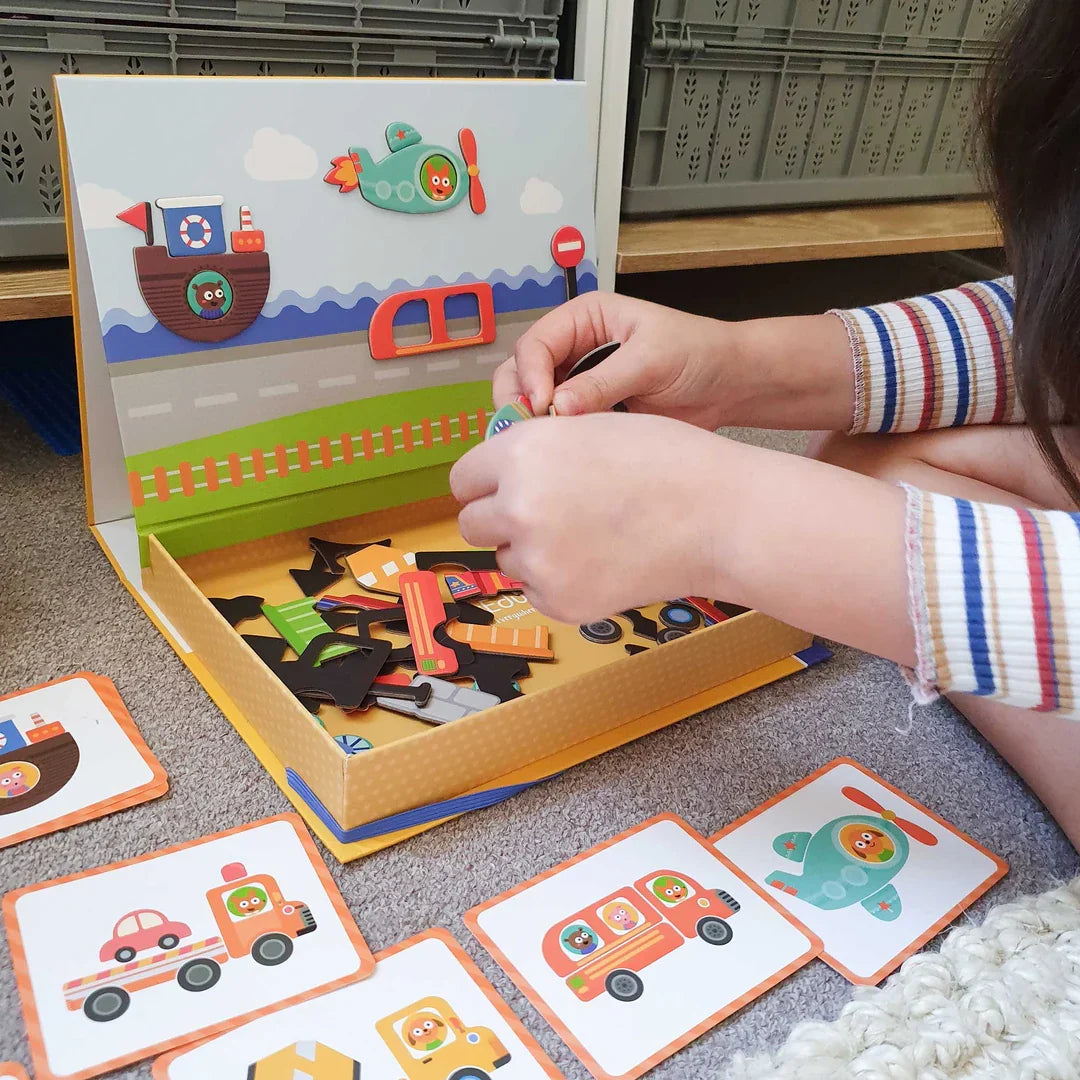 Mier Edu Magnetic Art Case (Vehicles)