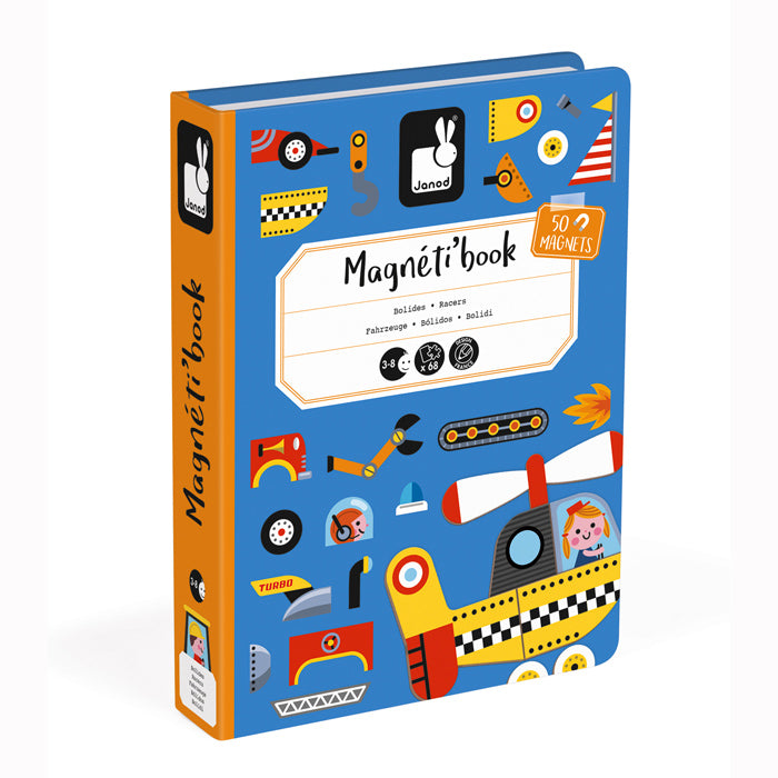 Janod Magnetic Book (Racers)