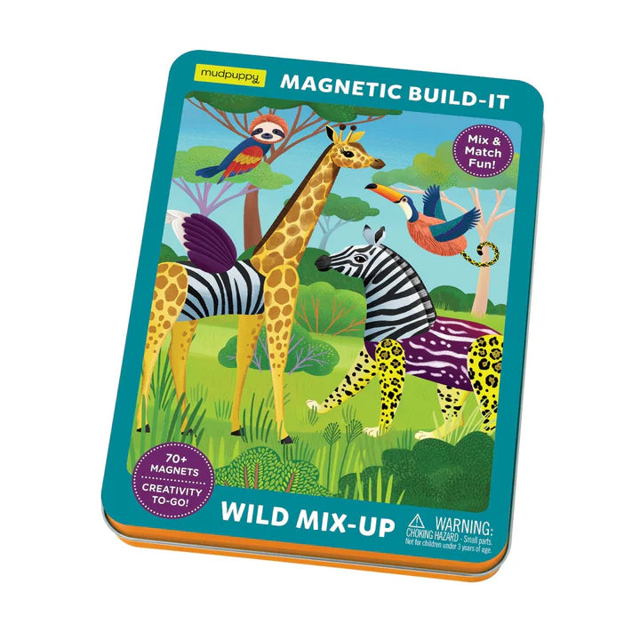 Mudpuppy Magnetic Build-It Set (Wild Mix-Up)