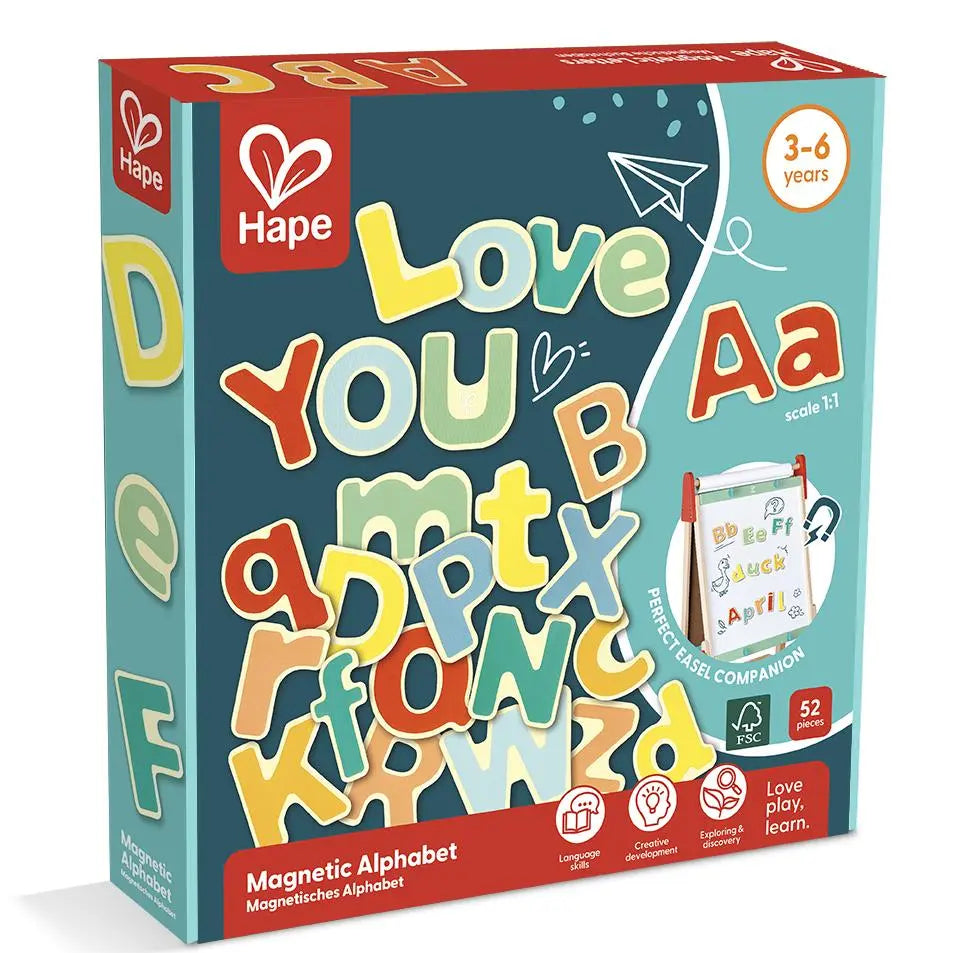 Hape Magnetic Alphabet Letters (52 Pieces)