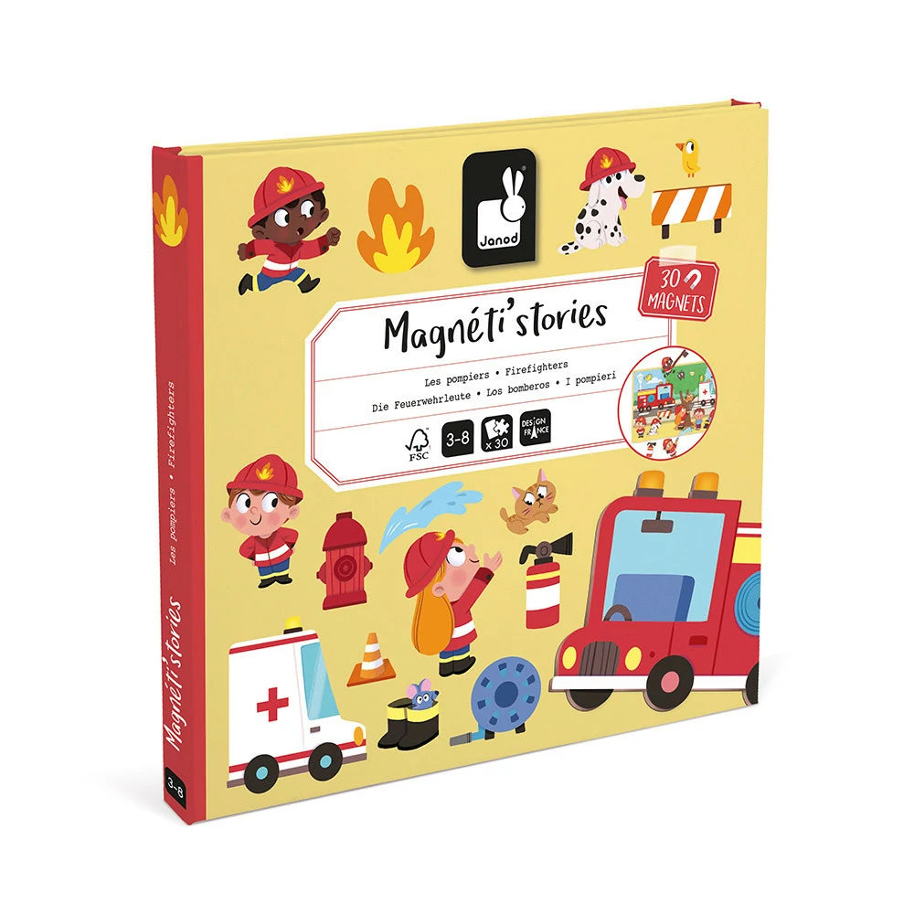 Janod Magnetic Activity Stories Kit (Firefighters)