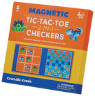 Crocodile Creek 2-in1 Magnetic Tic Tac Toe & Checkers (Dino)