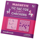Crocodile Creek 2-in1 Magnetic Tic Tac Toe & Checkers (Unicorn)