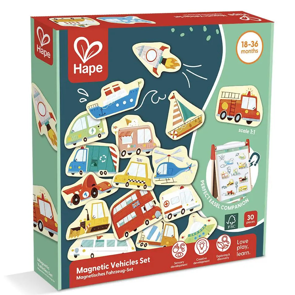 Hape Magnetic Vehicles (30 Pieces)