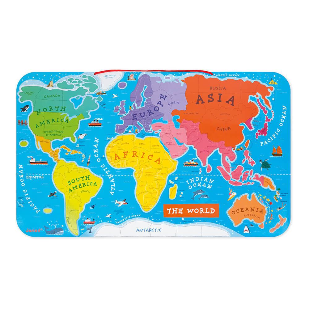 Janod Magnetic World Puzzle