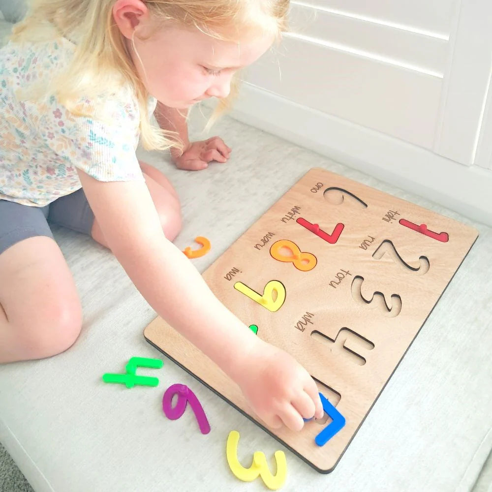 Lulo Numbers 1-10 in Māori Puzzle