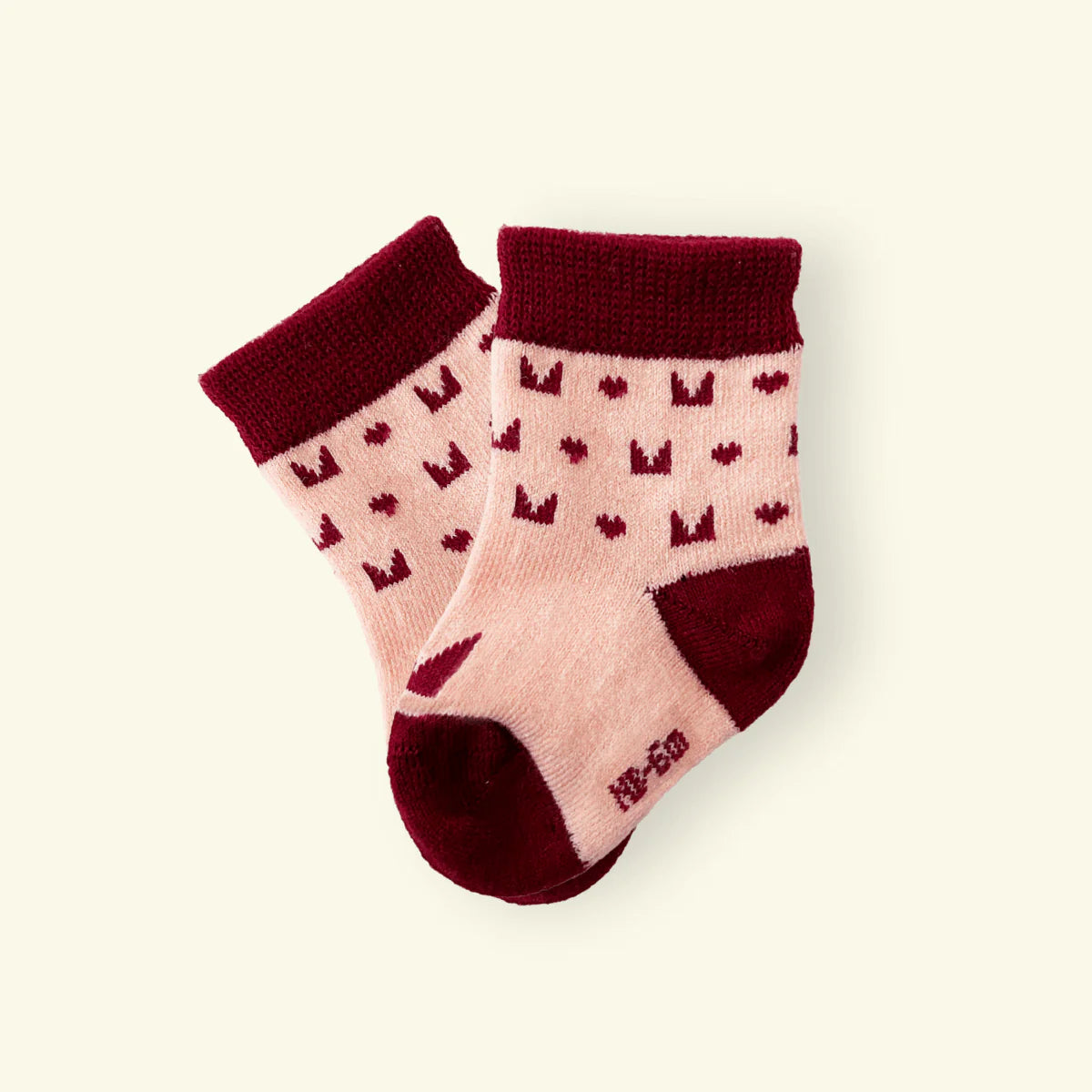 Mosey by Lamington Merino Wool Baby Socks (Plum)