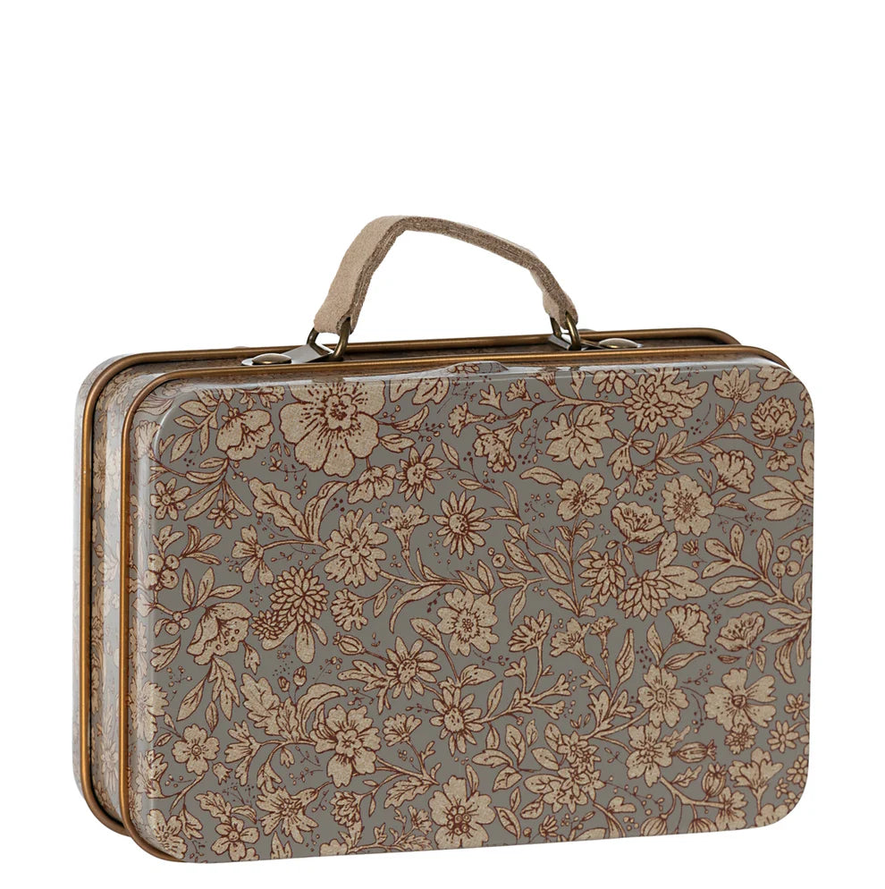 Maileg Metal Suitcase (Blossom Grey)