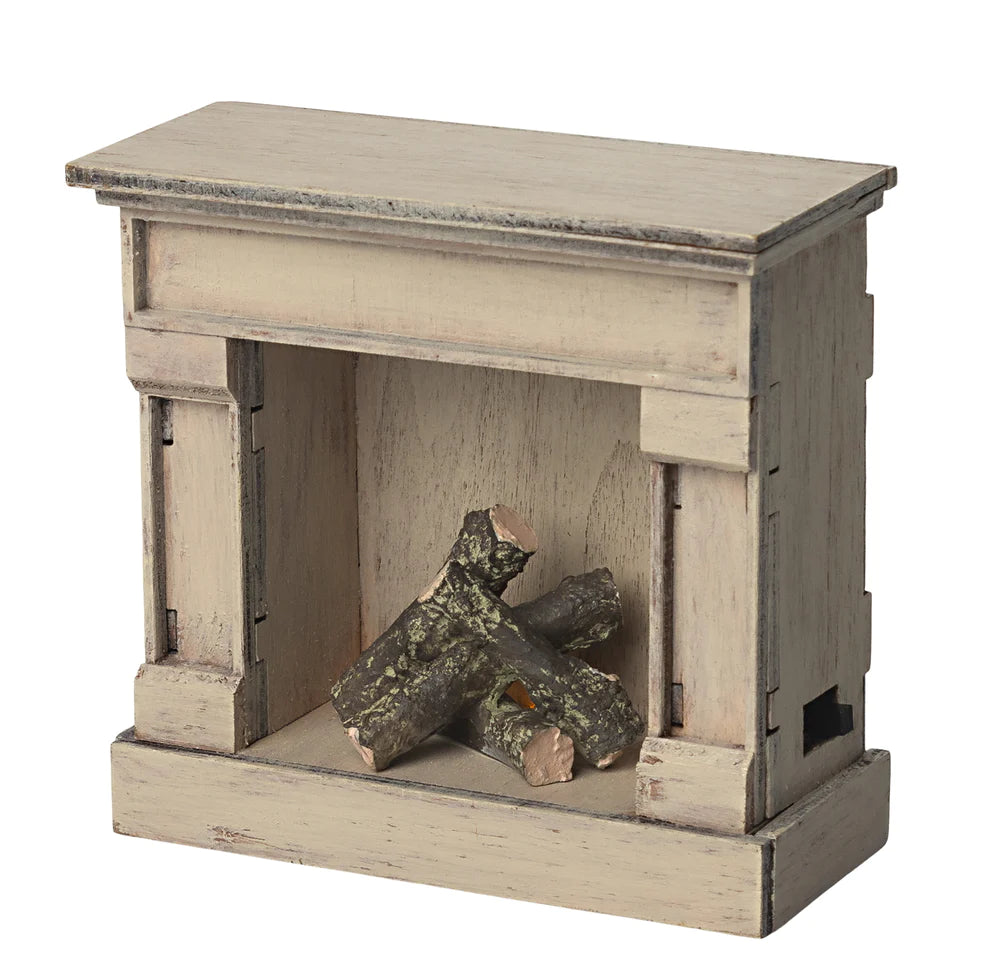 Maileg Miniature Fireplace (Off White)