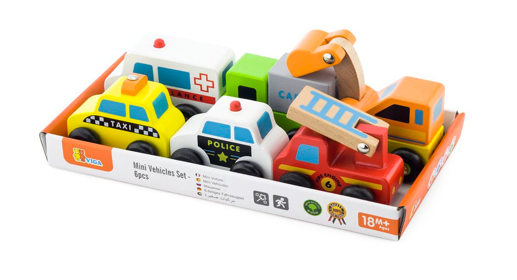 Viga Mini Emergency Vehicles Set