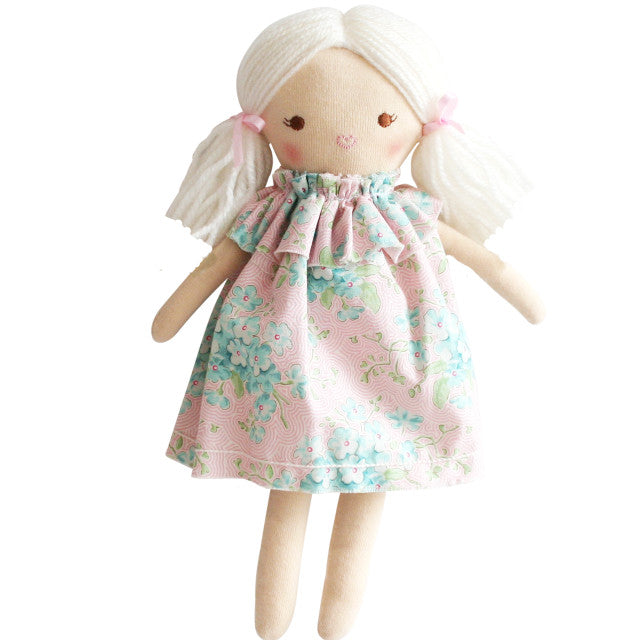 Alimrose Mini Matilda Asleep Awake Doll (Blue Pink)