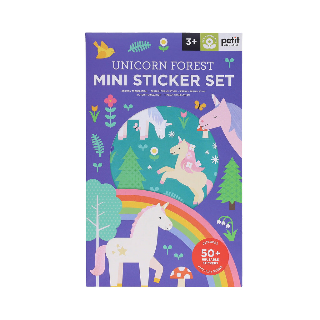 Petit Collage Mini Sticker Set (Unicorn Forest)