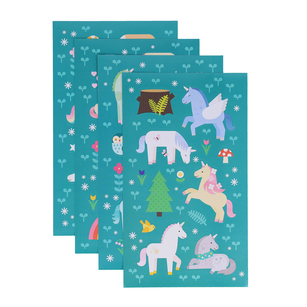 Petit Collage Mini Sticker Set (Unicorn Forest)