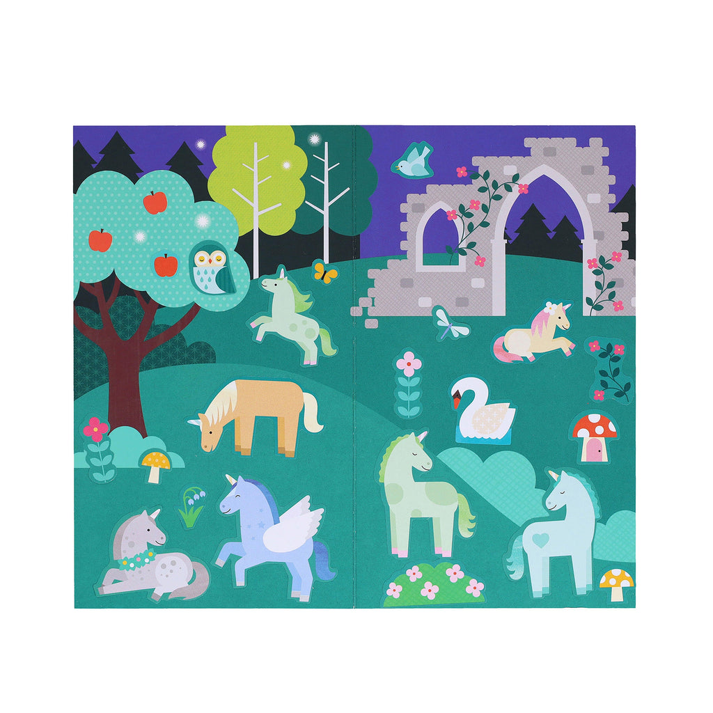 Petit Collage Mini Sticker Set (Unicorn Forest)