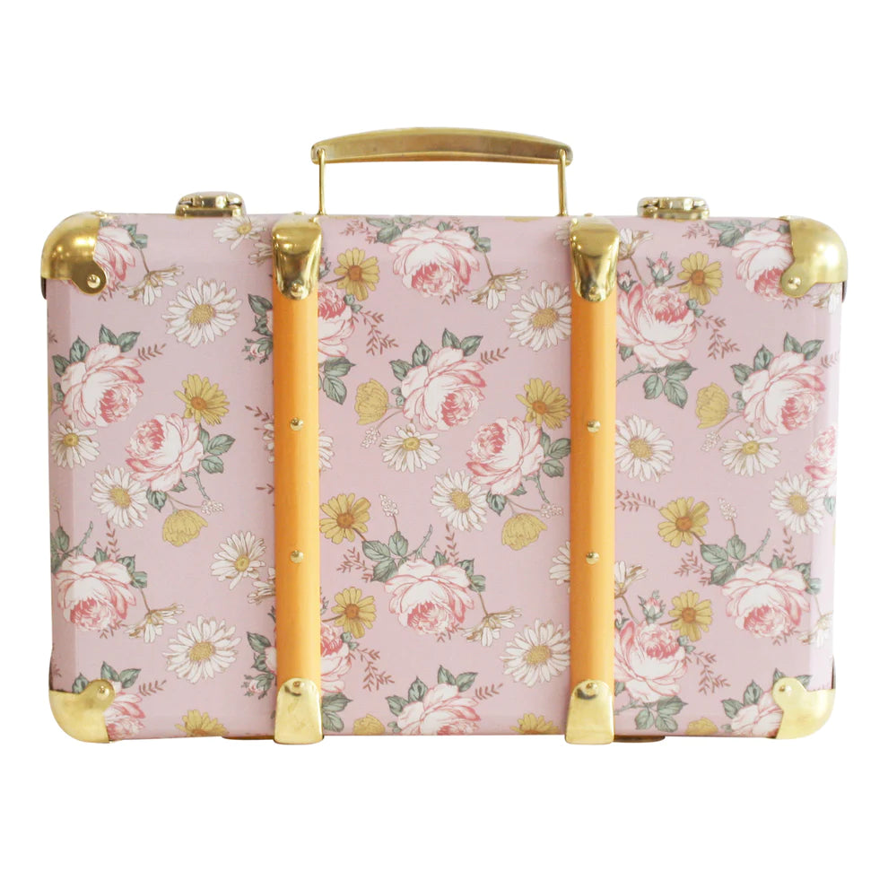 Alimrose Mini Vintage Suitcase (Large Floral)