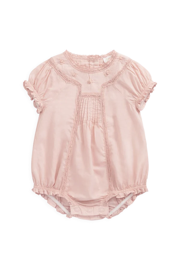 Jamie Kay Organic Cotton Misty Playsuit (Shell Pink)