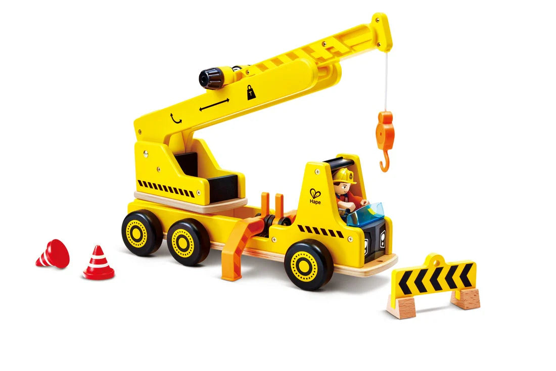 Hape Mobile Crane & Construction Set