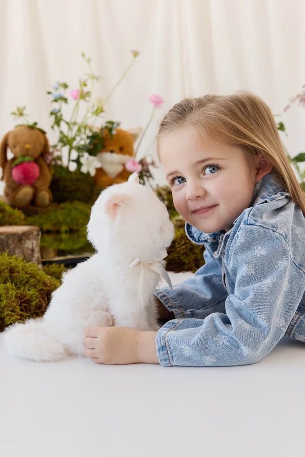 Jamie Kay Snuggle Bunnies - Moon The Kitty (Snow)
