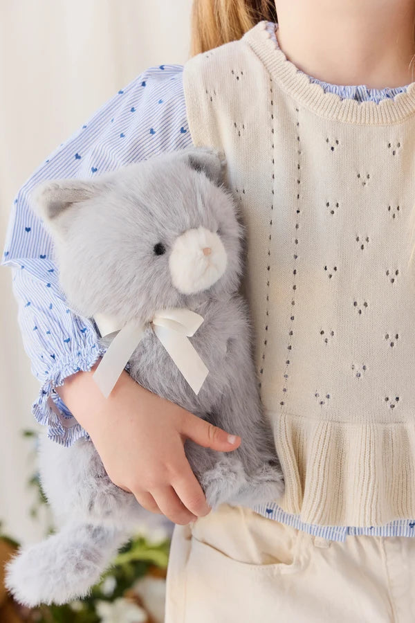 Jamie Kay Snuggle Bunnies - Moon The Kitty (Soft Grey)