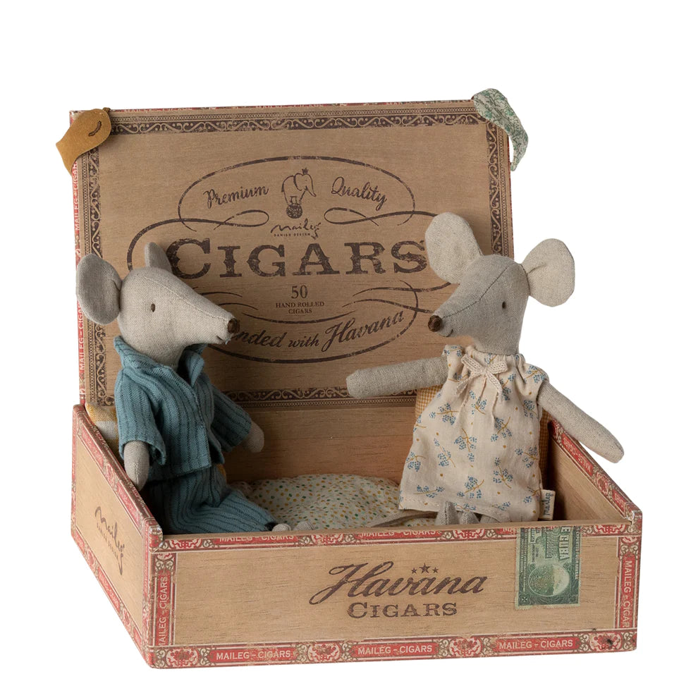 Maileg Mum & Dad Mice in Box