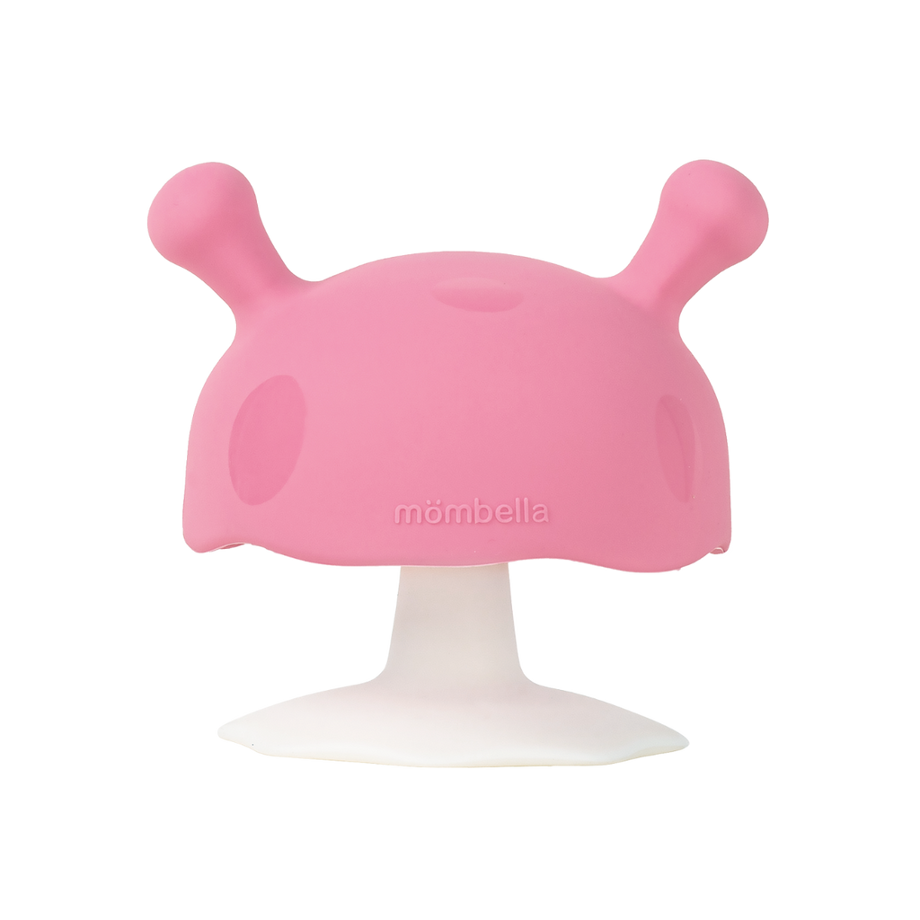 Mombella Mushroom Soothing Teether (Pink)