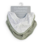 Little Linen Muslin Bib 2pk (Bayleaf)