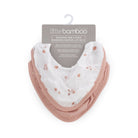Little Linen Muslin Bib 2pk (Dusty Rose)