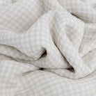 Little Unicorn Cotton Muslin Swaddle (Tan Gingham)