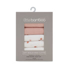 Little Linen Muslin Washcloths 6pk (Dusty Rose)