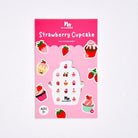 No Nasties Kids Nail Sticker Sheet (Strawberry Cupcake)