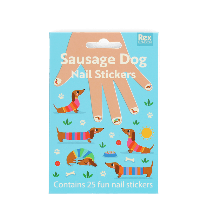 Rex London Nail Stickers (Sunny Sausage Dog)