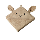 Nature Baby Organic Cotton Bunny Hooded Towel (Nougat)