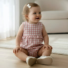 Love Henry Baby Girls Nora Playsuit (Pink Check)