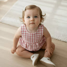 Love Henry Baby Girls Nora Playsuit (Pink Check)