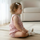 Love Henry Baby Girls Nora Playsuit (Pink Check)
