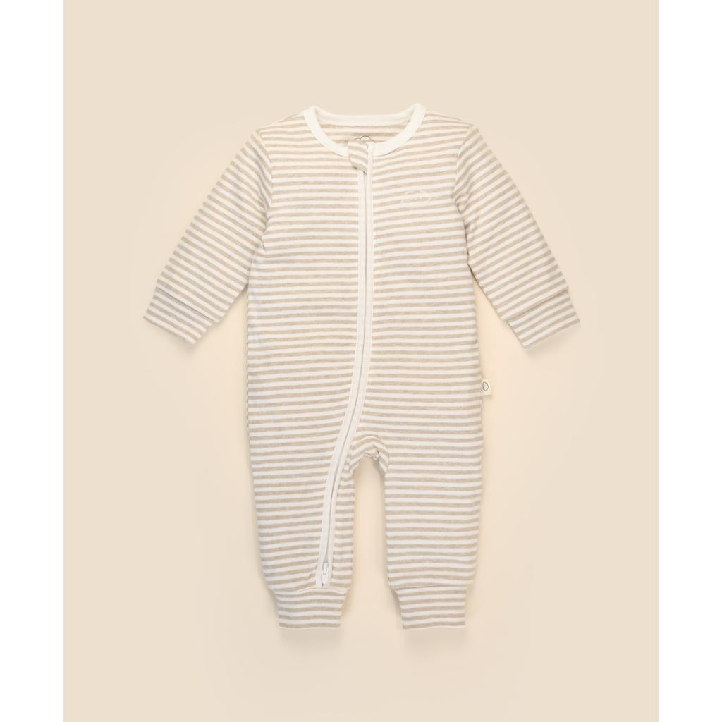 Lummi in Colour Growsuit (Oat Stripes)