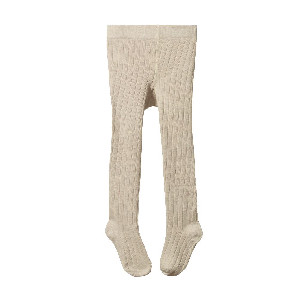 Nature Baby Organic Cotton Tights (Oatmeal Marl)